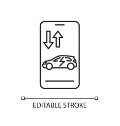 Remote Car Access Linear Icon