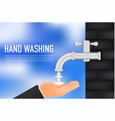 Washing Hands Safety During Disinfection Skin