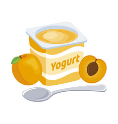 Apricot Yogurt Plastic Cup Icon