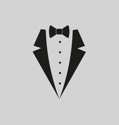 Black Tie And Suit On Grey