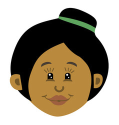 Black Woman Head Cartoon 1