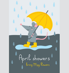 April Showers Bring May Flowers Card