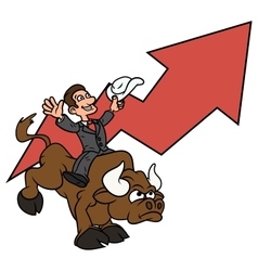 Businessman Is Riding Bull 3