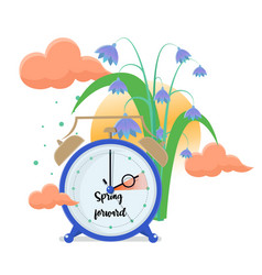 Daylight Saving Time Concept Clocks Move Forward