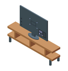 Interactive Tv Icon Isometric Style