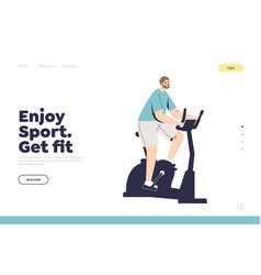 Sport And Getting Fit Concept Landing Page