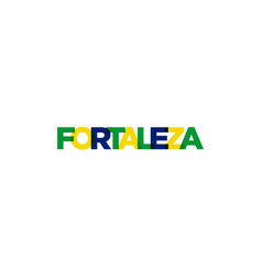 Fortaleza In The Brasil Emblem Design