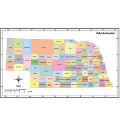 Nebraska Administrative Map