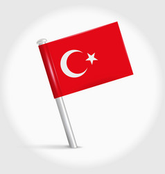 Turkey Map Pin Flag 3d Realistic