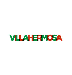 Villahermosa In The Mexico Emblem Design