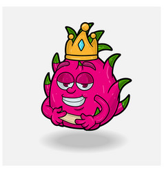 Love Struck Expression With Dragon Fruit Crown