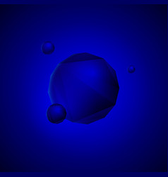 Blue Polygonal Sphere