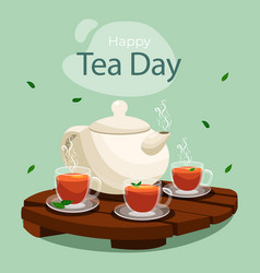 Flat International Tea Day