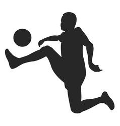 Football Player Kicking Ball