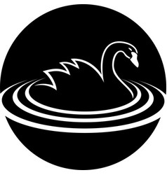 Swan Duck Sign Logo Design Art