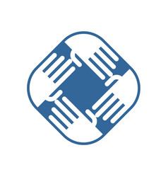 Friendship Logo Mutual Aid Symbol Hands Sign