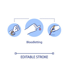 Bloodletting Concept Icon Therapeutic Phlebotomy