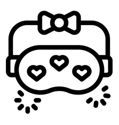 Cute Sleep Mask With Hearts For Sweet Dreams