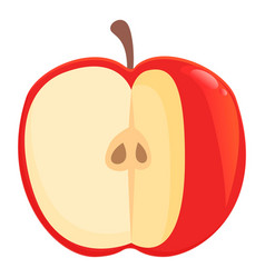 Diet Eco Apple Icon Cartoon Red Color Meal