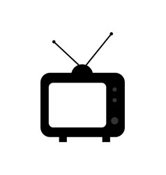 Retro Tv With Antenna Icon Retro Television Tv