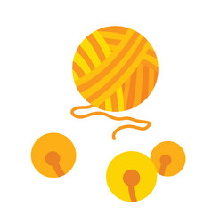 Yarn Ball With Bell Clipart