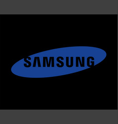 Samsung Brand Logo Phone Symbol Black And Blue