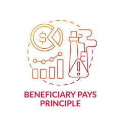 Beneficiary Pays Principle Concept Icon