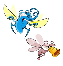 Cartoon Insects Mosquitoes