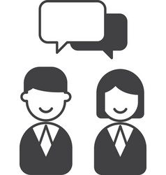 Business People Talking In Minimal Style