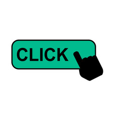 Click Here Web Button Internet Flat Pointer