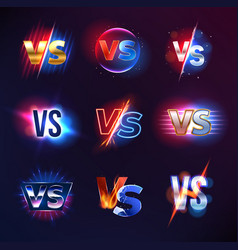 Vs Text And Versus Fight And Competition Symbols