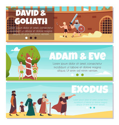 Bible Banners With Adam And Eve King David