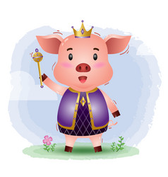 Cute King Pig