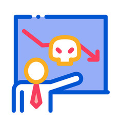 Human Skull Board Icon Outline