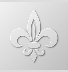 Realistic Paper 3d Fleur De Lis Closeup