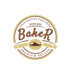 Vintage Retro Bakery Bake Shop Label Sticker Logo