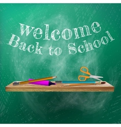 Welcome back to school template EPS 10 Royalty Free Vector