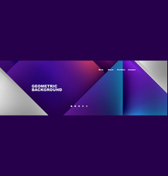 A Techy Geometric Background With Purple And Blue