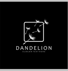 Dandelion Plant Design Logo