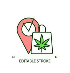 Marijuana Dispensary Rgb Color Icon