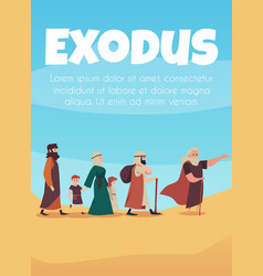 Scene Of Bible Narrative About Exodus Israelites