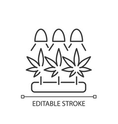 Cannabis Cultivation Linear Icon