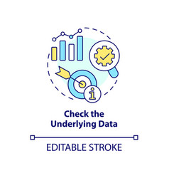 Check Underlying Data Concept Icon