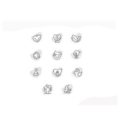 Eco Friendly Live Stroke Icons Set