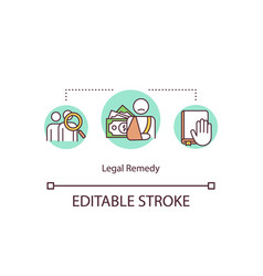 Legal Remedy Concept Icon