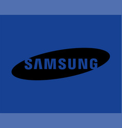 Samsung Brand Logo Phone Symbol Blue And Black