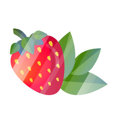 Strawberry With Leaves