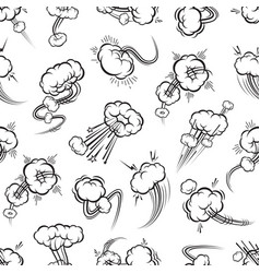 Comic Speed Motion Bubbles Seamless Pattern