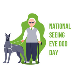 National Seeing Eye Dog Day Concept Event