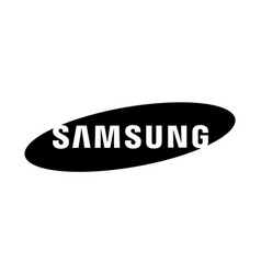 Samsung Brand Logo Phone Symbol Black Design